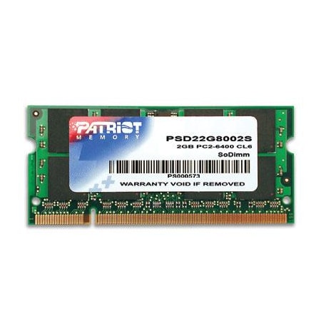 Patriot Memory 2GB 800MHz DDR2, PSD22G8002S PSD22G8002S